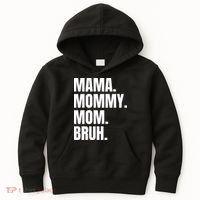 Classic Mama Mommy Mom Bruh Meme Kids Hoodie thumb 0