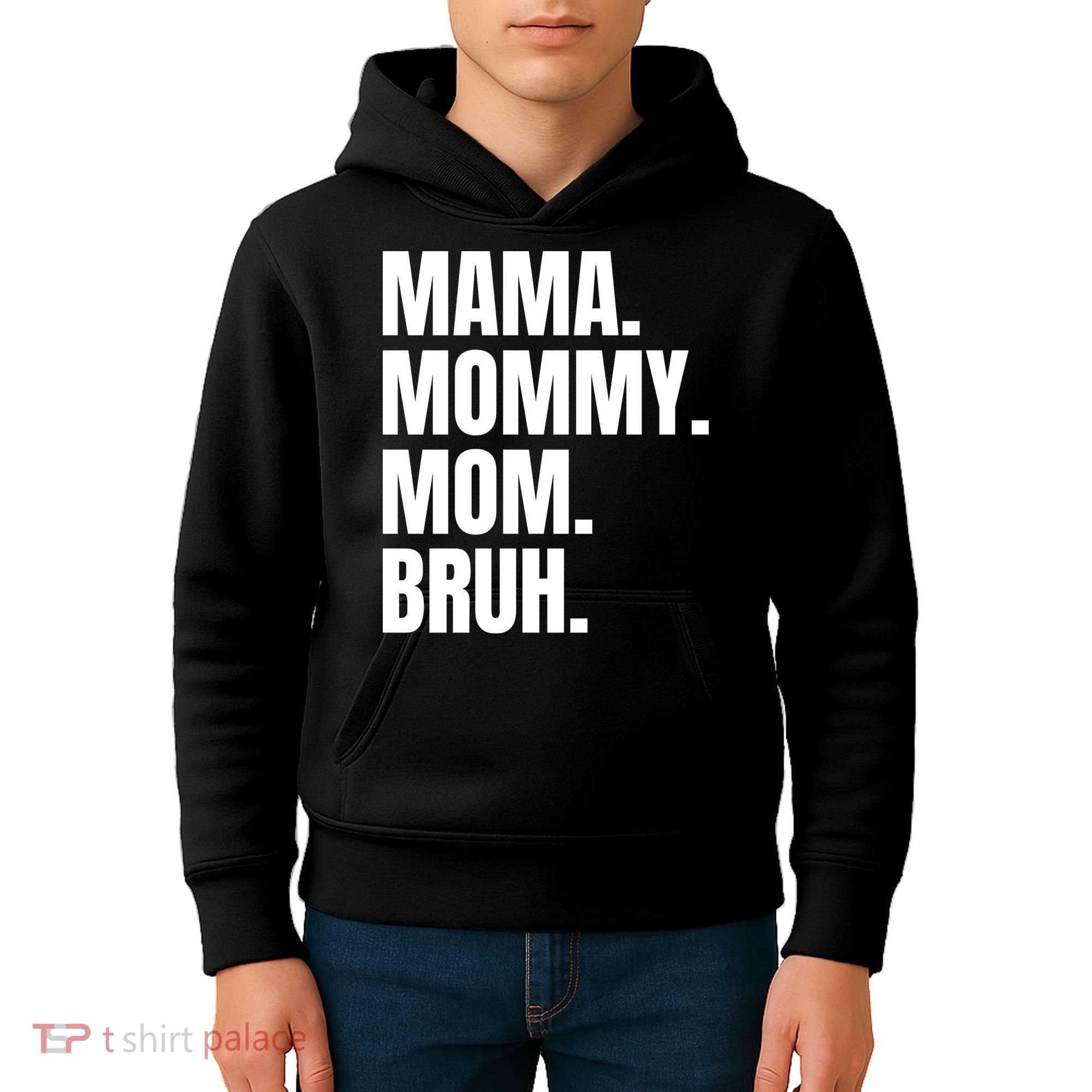 Classic Mama Mommy Mom Bruh Meme Kids Hoodie