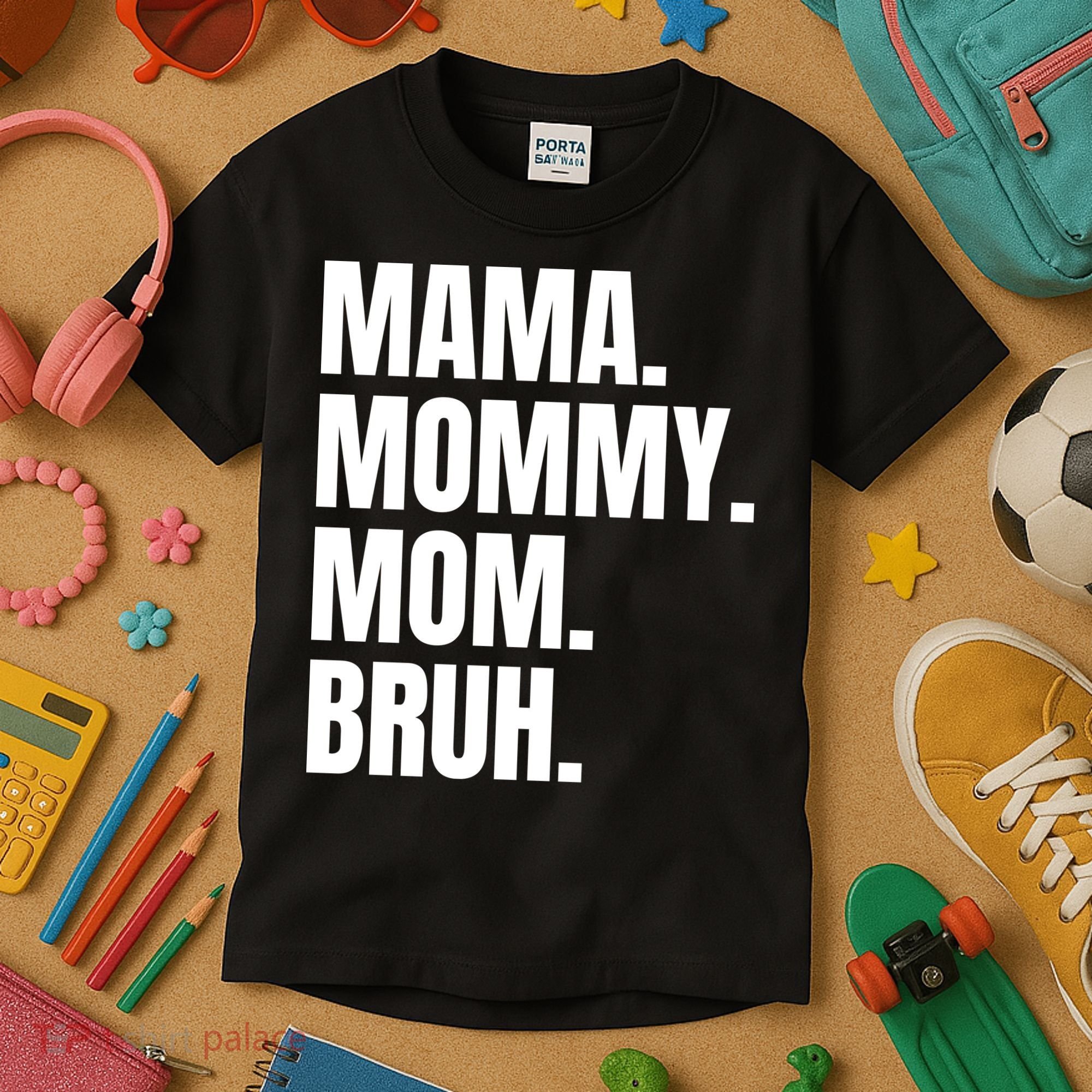 Classic Mama Mommy Mom Bruh Meme Kids T-Shirt