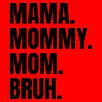 Classic Mama Mommy Mom Bruh Meme Santa Hat thumb 1