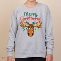 Christmas Moose Merry Christmoose Women's Sweatshirt thumb 0