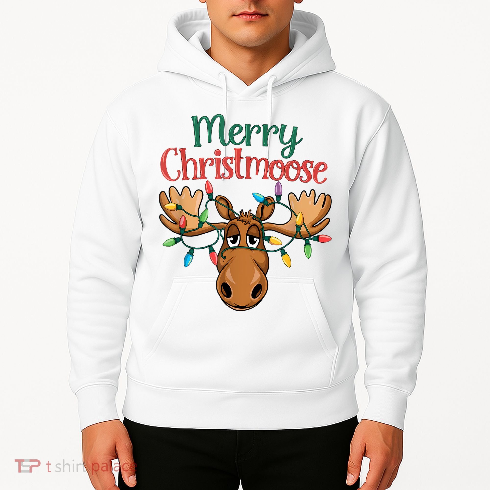 Christmas Moose Merry Christmoose Hoodie