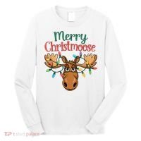 Christmas Moose Merry Christmoose Long Sleeve Shirt thumb 0