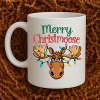 Christmas Moose Merry Christmoose Coffee Mug thumb 2