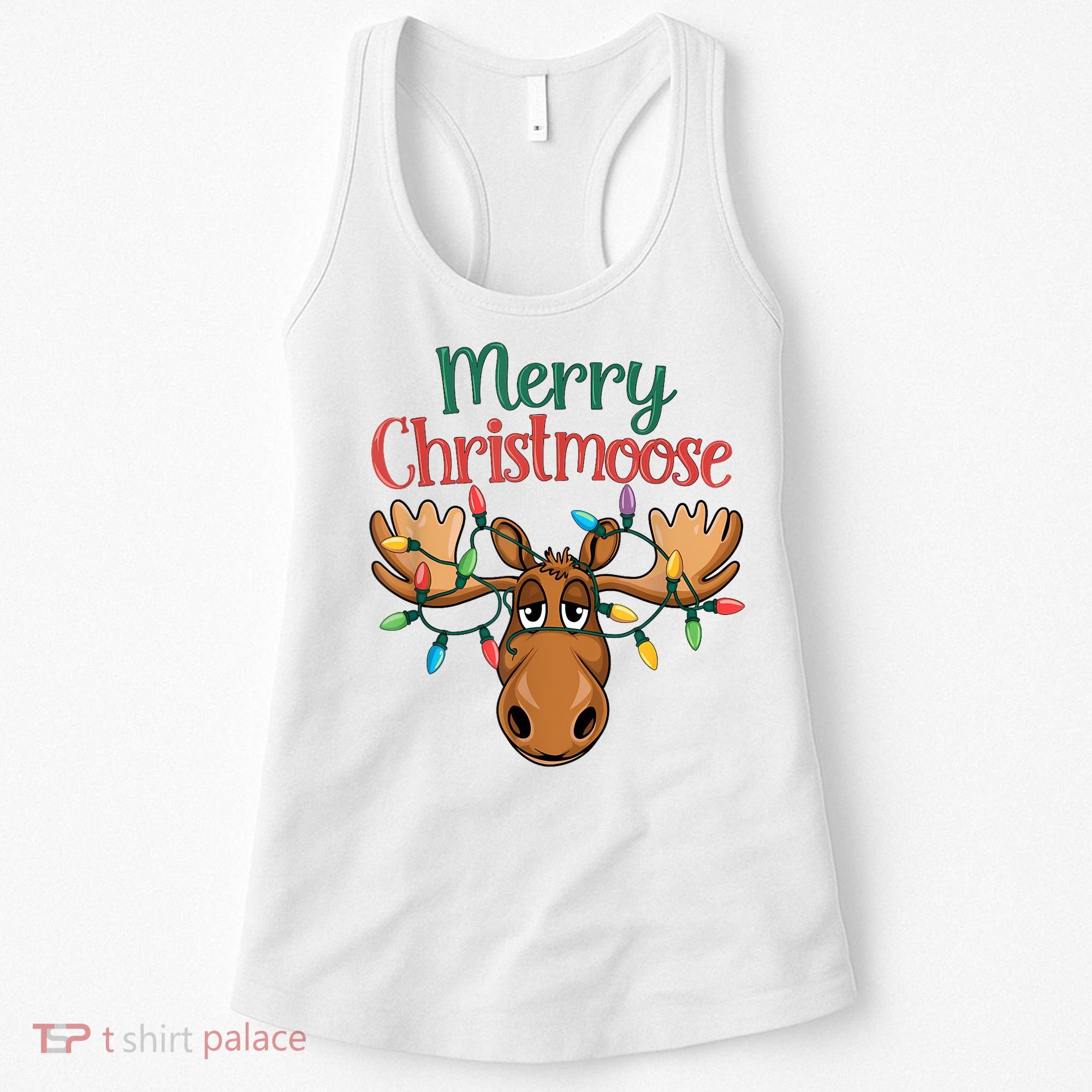 Christmas Moose Merry Christmoose Women's Tank Top