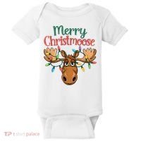 Christmas Moose Merry Christmoose Baby Bodysuit thumb 0