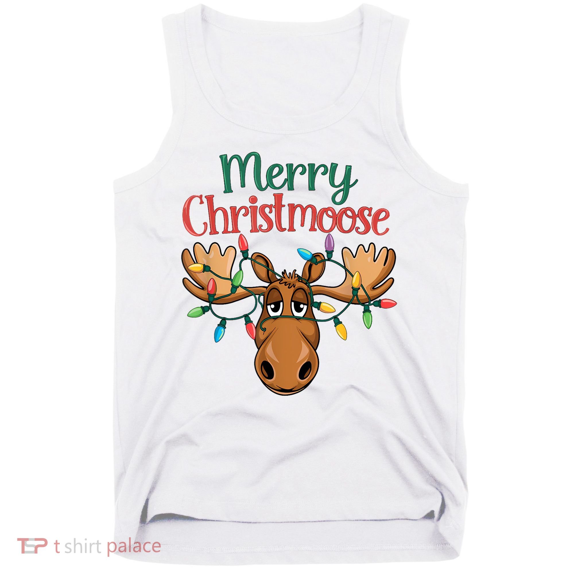 Christmas Moose Merry Christmoose Tank Top