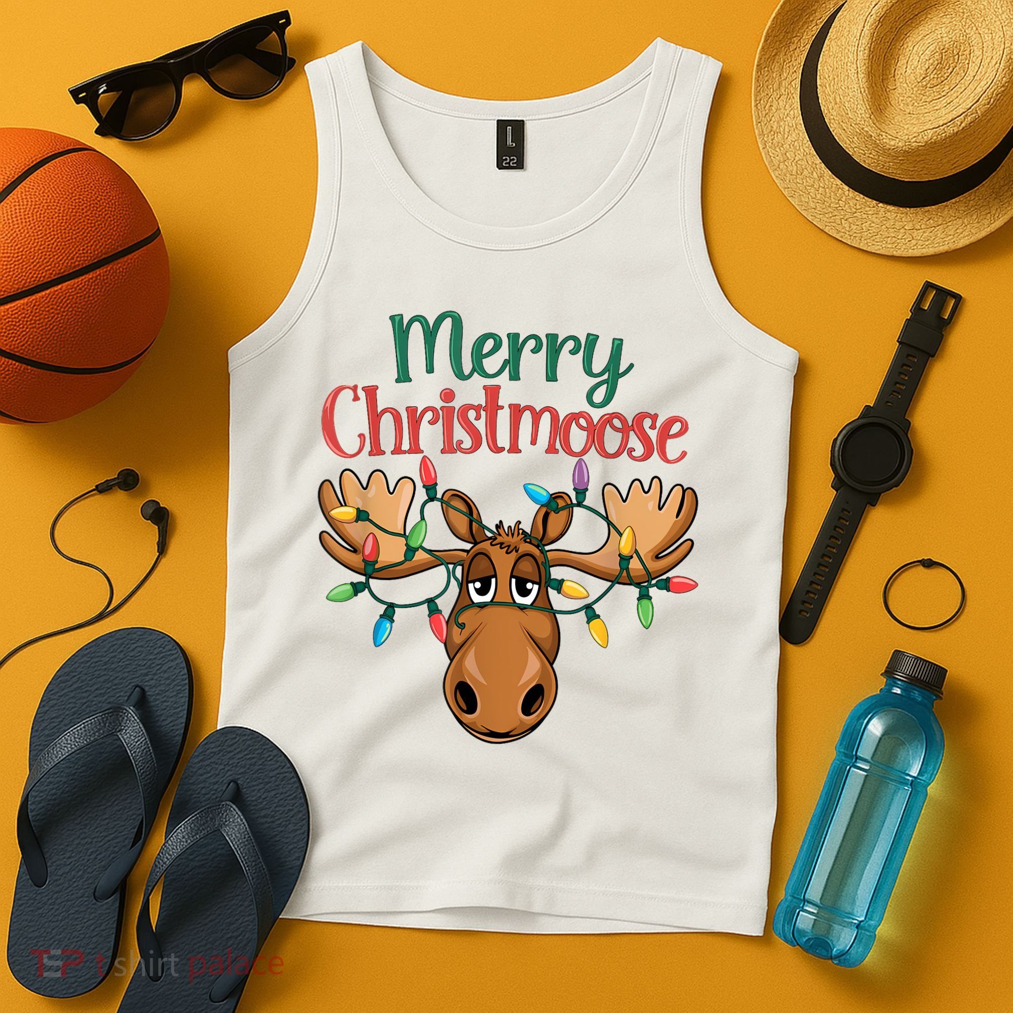 Christmas Moose Merry Christmoose Tank Top