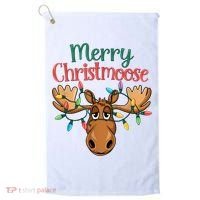 Christmas Moose Merry Christmoose Golf Towel thumb 0