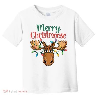 Christmas Moose Merry Christmoose Toddler T-Shirt