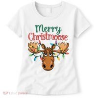 Christmas Moose Merry Christmoose Women's T-Shirt thumb 0