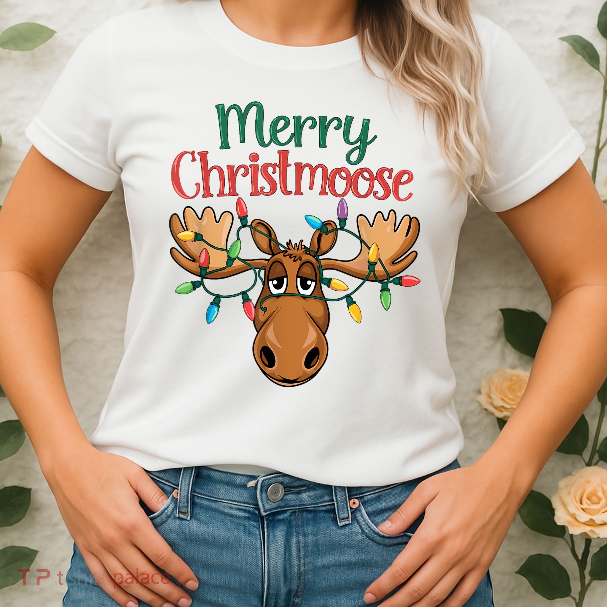 Christmas Moose Merry Christmoose Women's T-Shirt