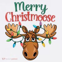 Christmas Moose Merry Christmoose Kids Sweatshirt thumb 2