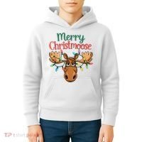 Christmas Moose Merry Christmoose Kids Hoodie thumb 4