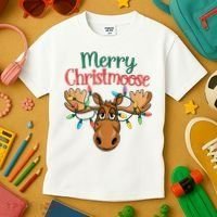 Christmas Moose Merry Christmoose Kids T-Shirt thumb 3