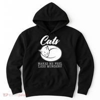 Cats Makes Me Feel Less Murdery Hoodie thumb 0