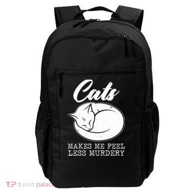 Cats Makes Me Feel Less Murdery Backpack