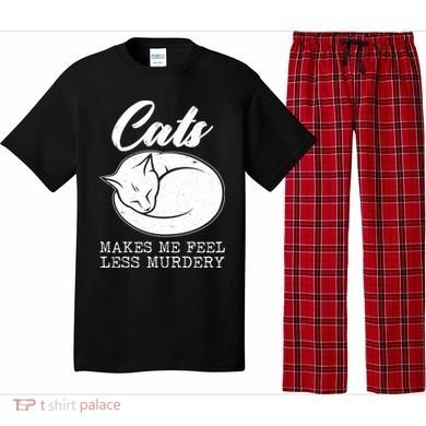 Cats Makes Me Feel Less Murdery Pajama Set