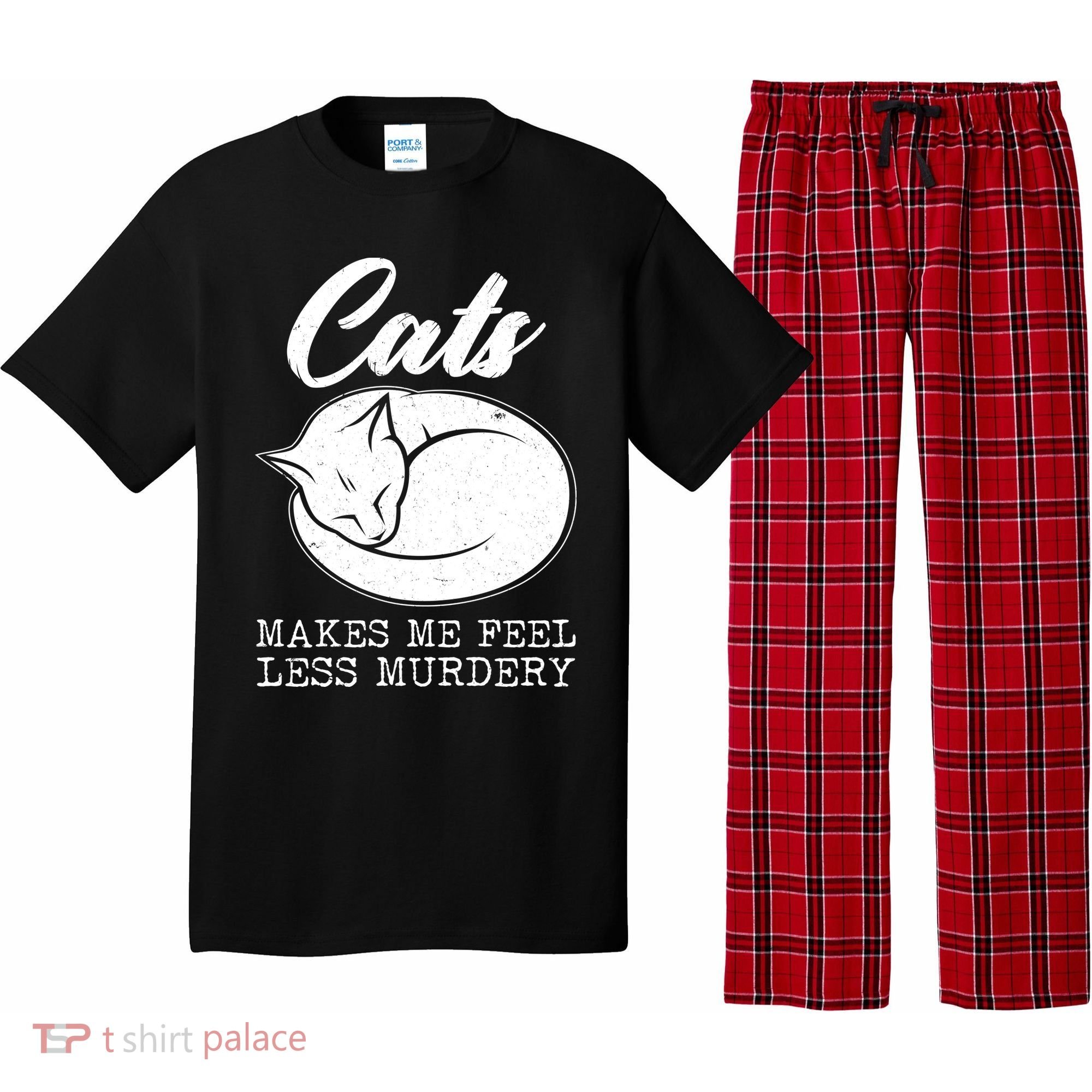 Cats Makes Me Feel Less Murdery Pajama Set
