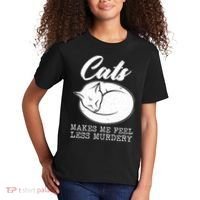 Cats Makes Me Feel Less Murdery Kids T-Shirt thumb 2
