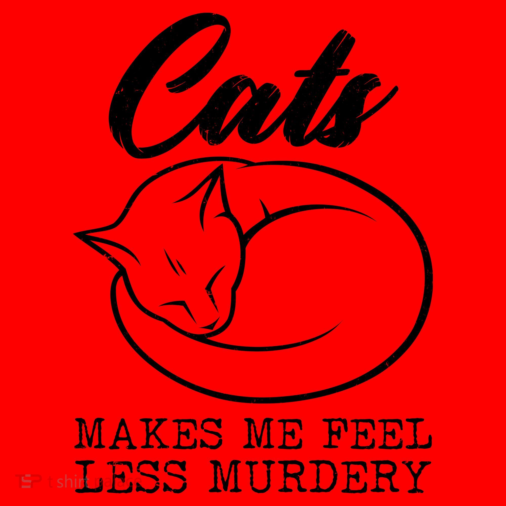 Cats Makes Me Feel Less Murdery Santa Hat