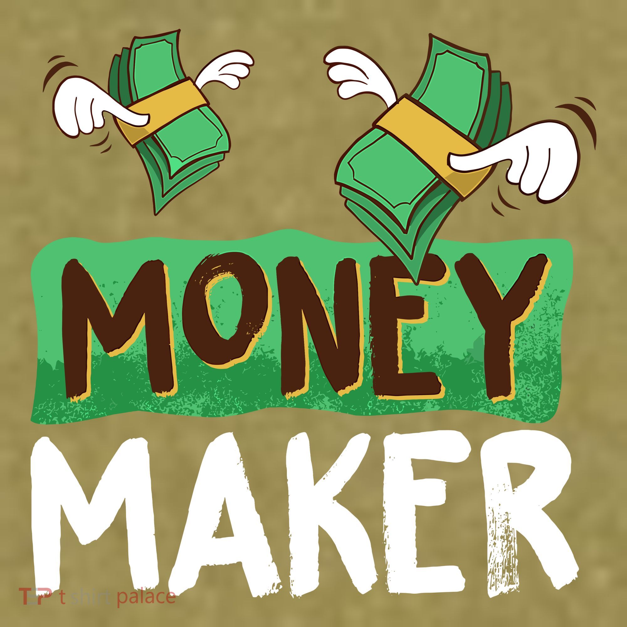 Classic Money Maker Rich Man Rules Dollars Business Gift Garment-Dyed Women's Muscle Tee