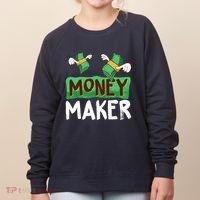 Classic Money Maker Rich Man Rules Dollars Business Gift Women's Sweatshirt thumb 0