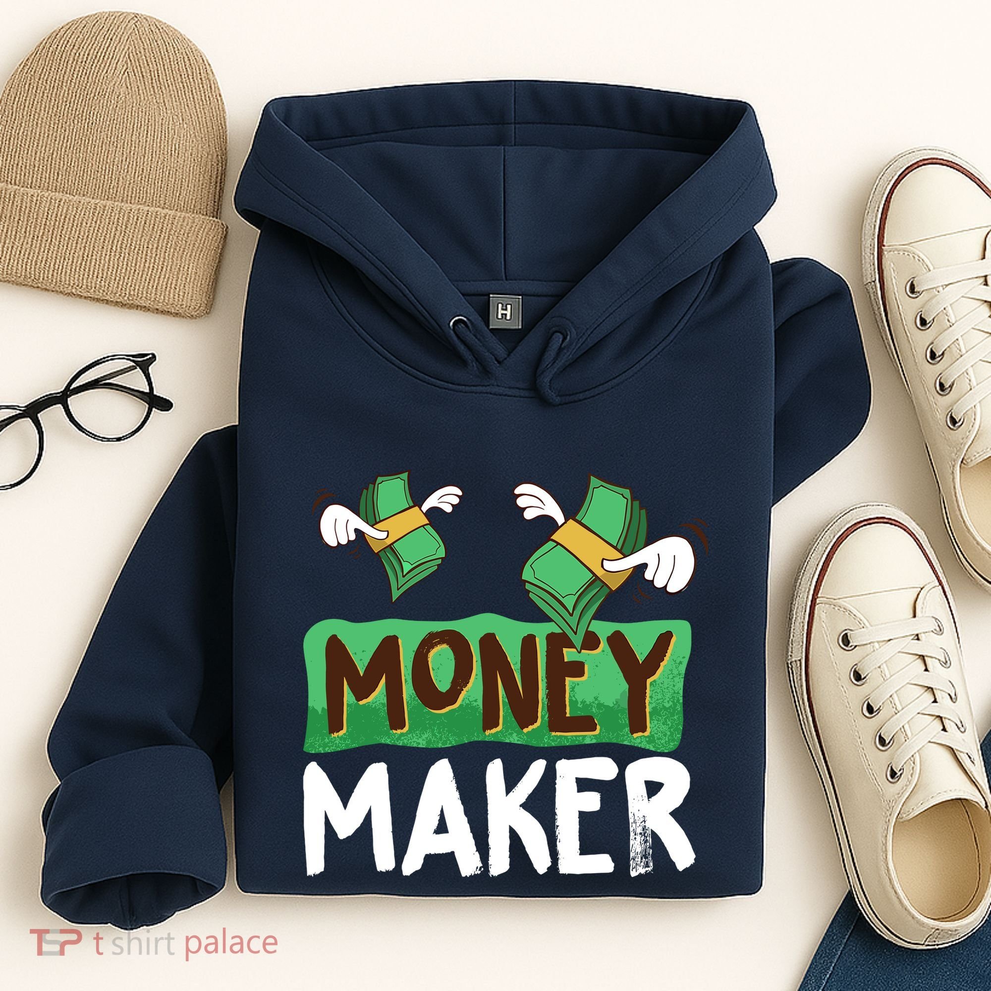 Classic Money Maker Rich Man Rules Dollars Business Gift Hoodie