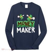 Classic Money Maker Rich Man Rules Dollars Business Gift Long Sleeve Shirt thumb 0