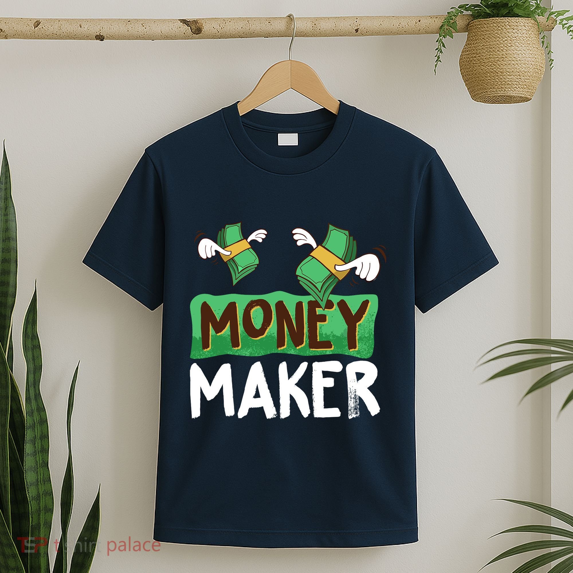 Classic Money Maker Rich Man Rules Dollars Business Gift T-Shirt