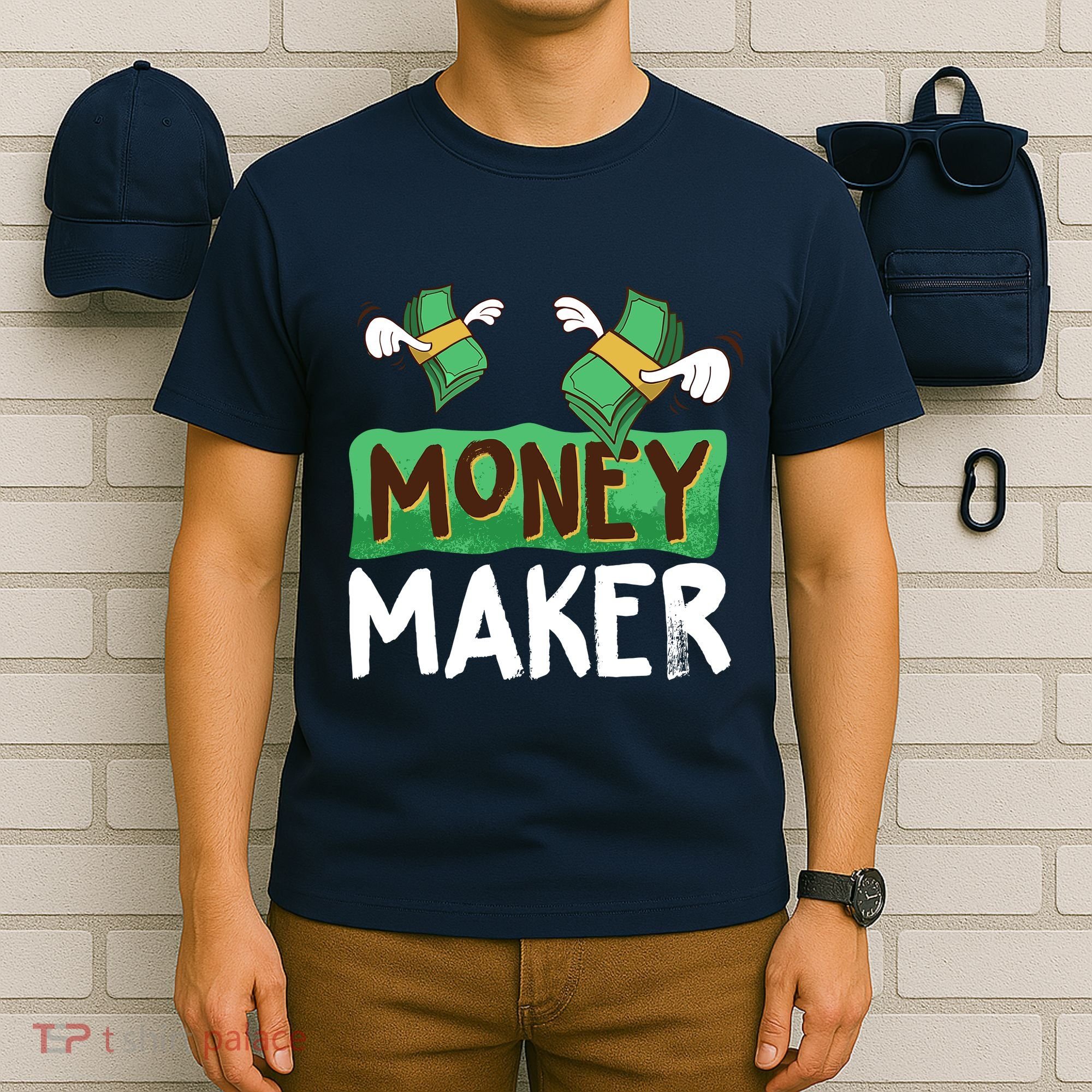 Classic Money Maker Rich Man Rules Dollars Business Gift T-Shirt