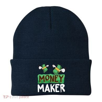 Classic Money Maker Rich Man Rules Dollars Business Gift Beanie