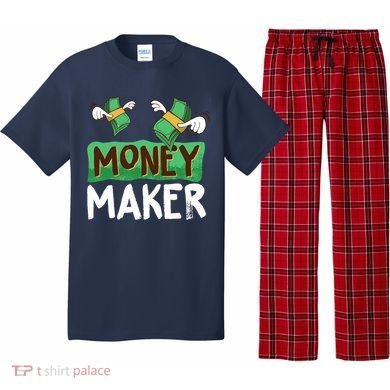 Classic Money Maker Rich Man Rules Dollars Business Gift Pajama Set