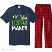Classic Money Maker Rich Man Rules Dollars Business Gift Pajama Set thumb 0