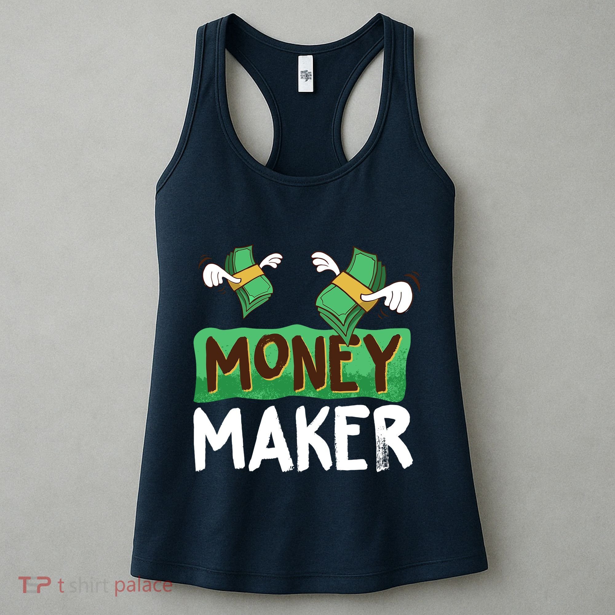 Classic Money Maker Rich Man Rules Dollars Business Gift Women's Tank Top