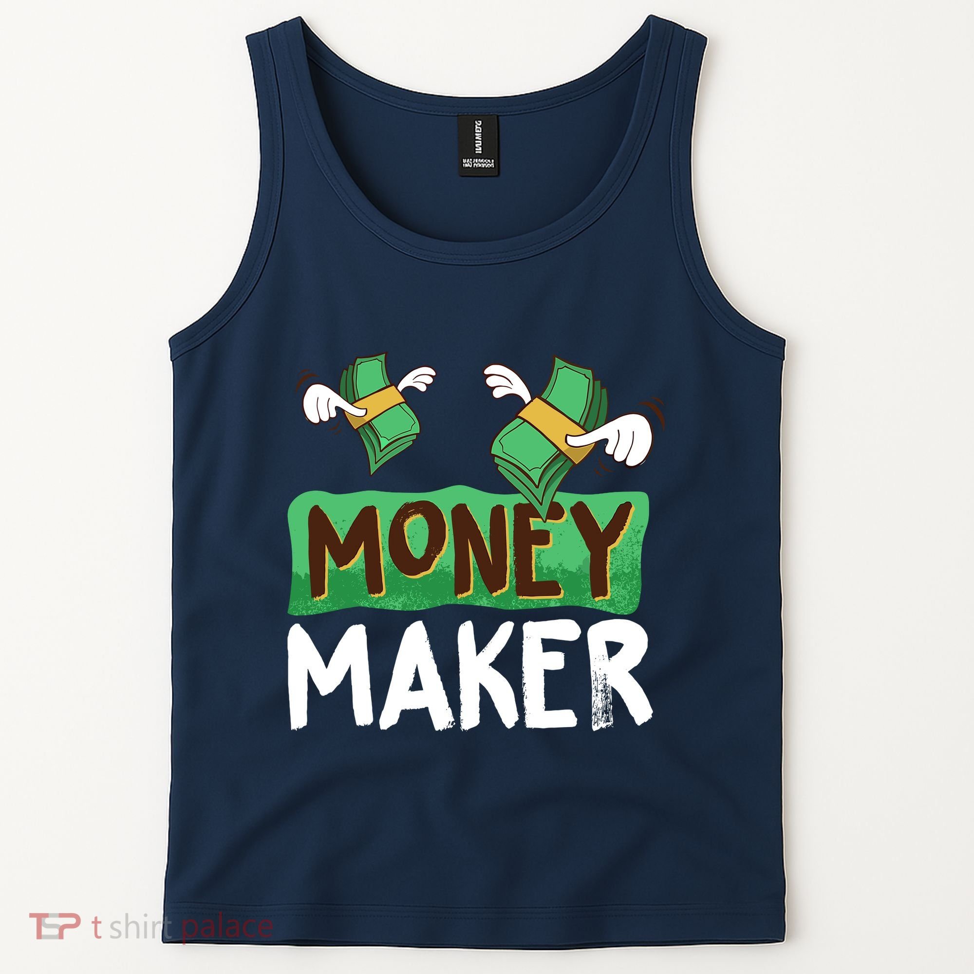 Classic Money Maker Rich Man Rules Dollars Business Gift Tank Top
