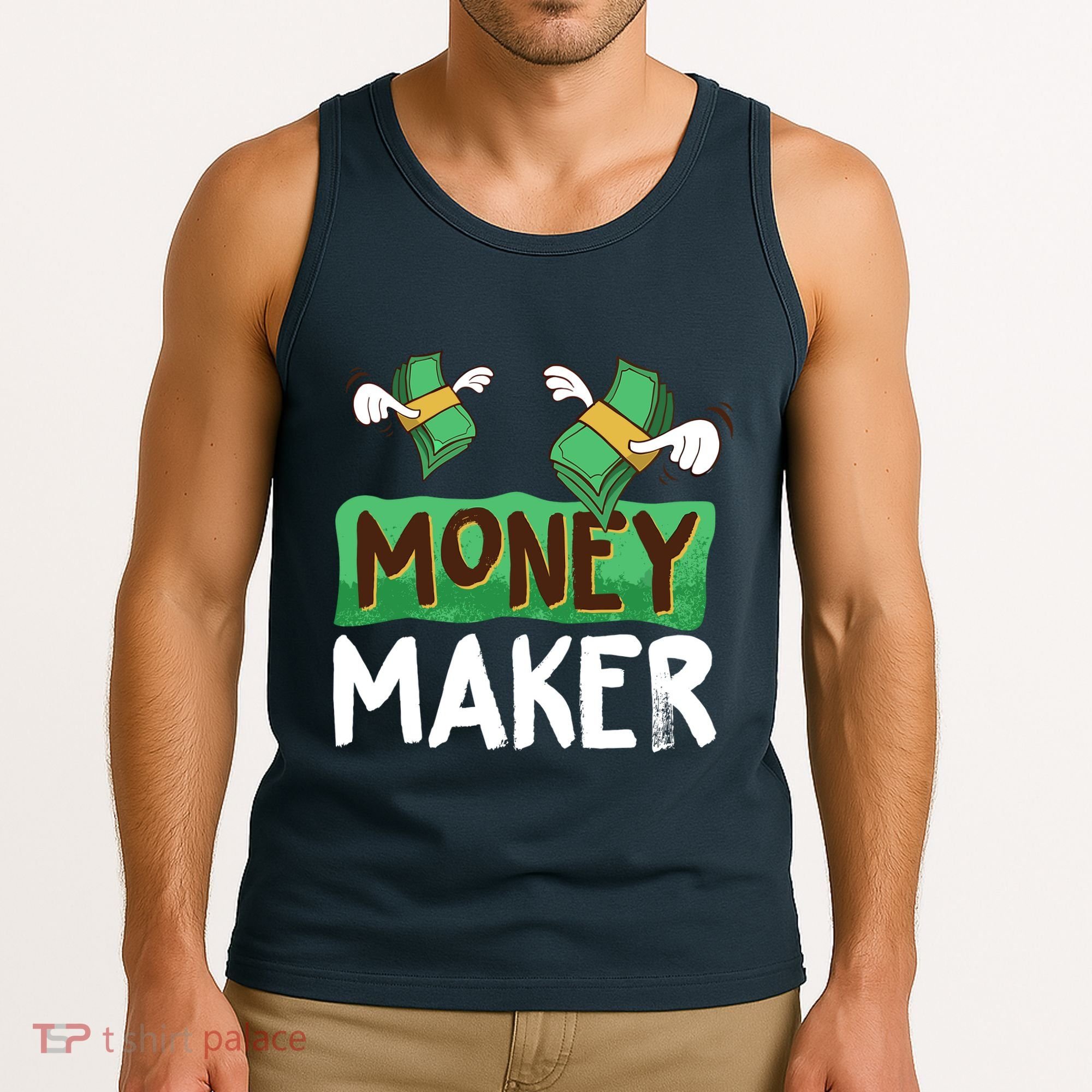 Classic Money Maker Rich Man Rules Dollars Business Gift Tank Top
