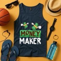 Classic Money Maker Rich Man Rules Dollars Business Gift Tank Top thumb 4