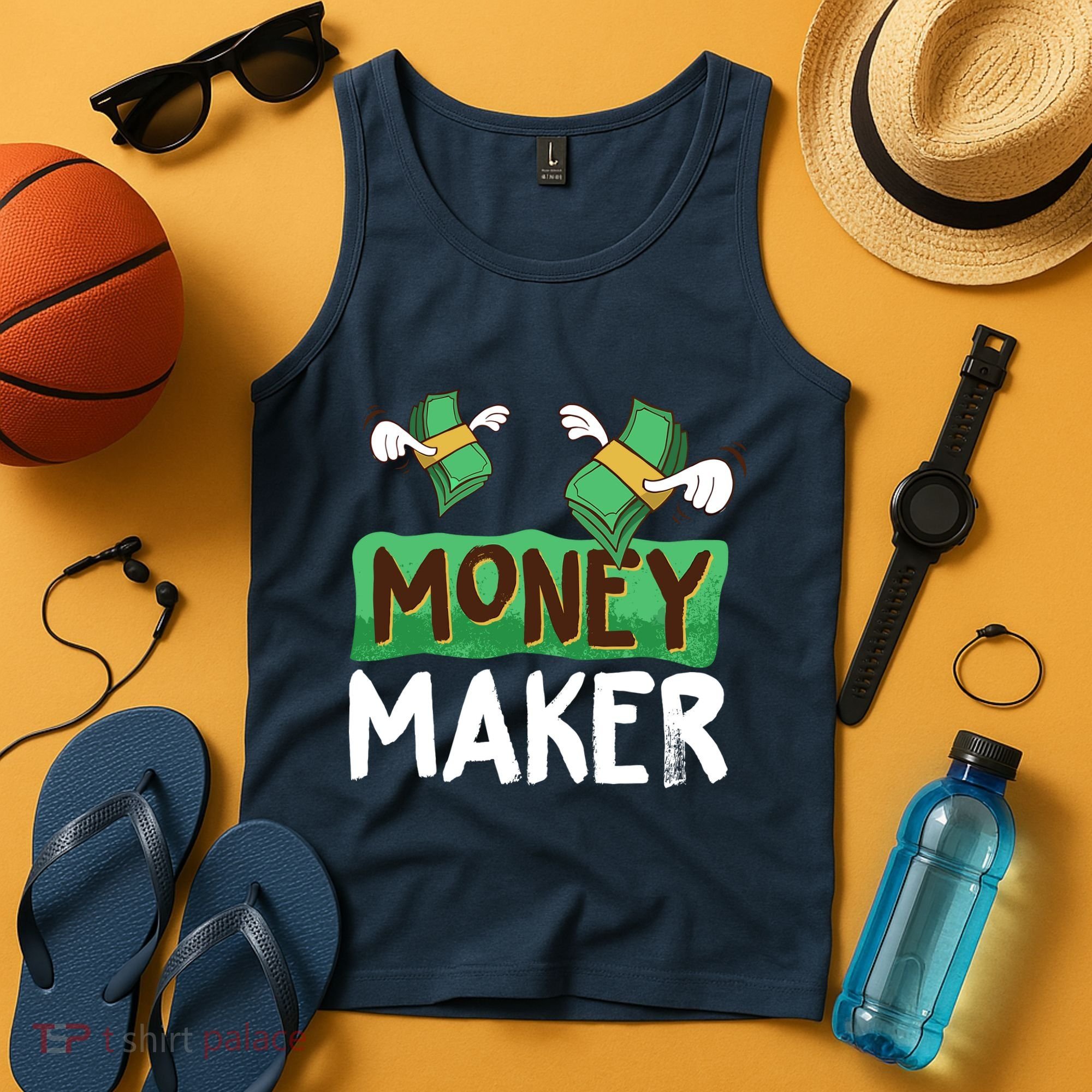 Classic Money Maker Rich Man Rules Dollars Business Gift Tank Top