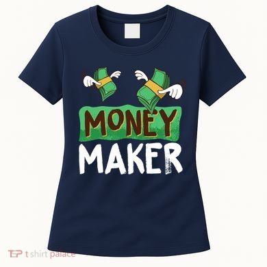 Classic Money Maker Rich Man Rules Dollars Business Gift Women's T-Shirt