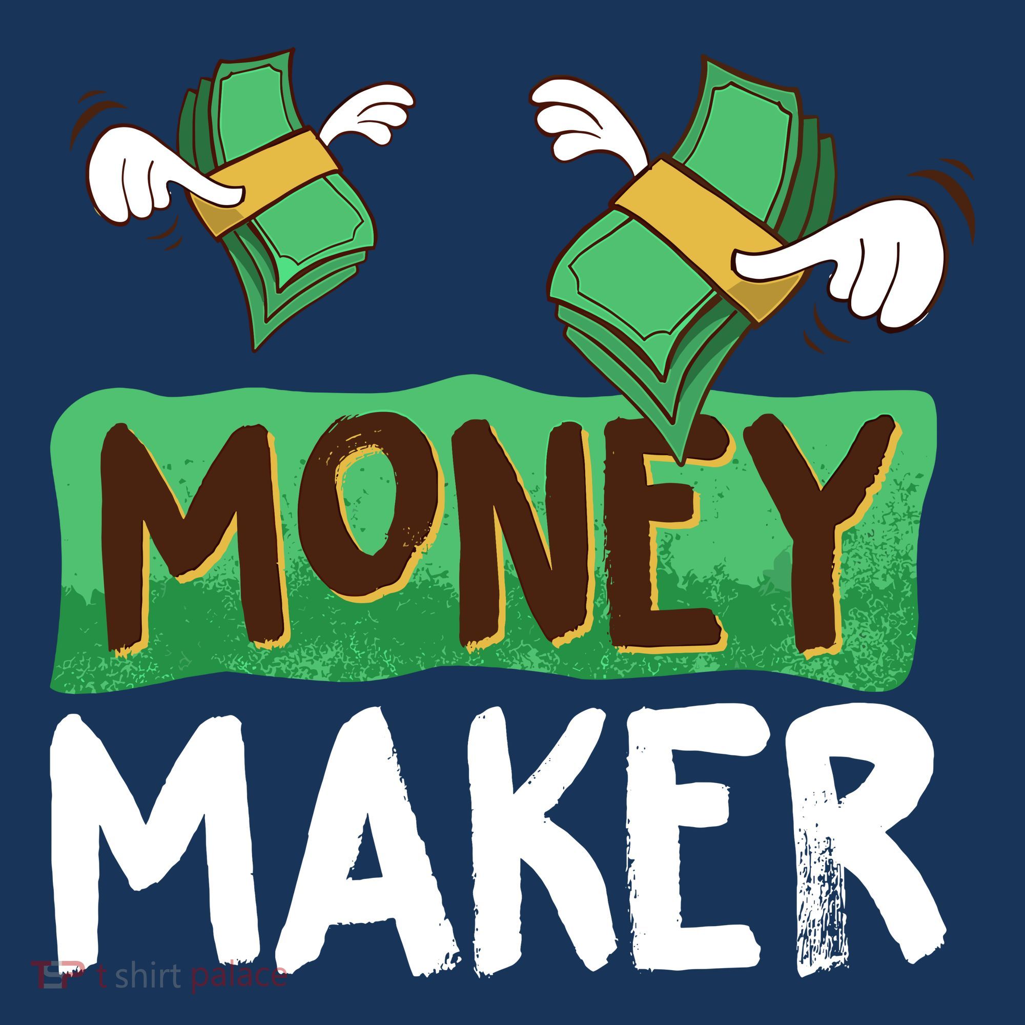 Classic Money Maker Rich Man Rules Dollars Business Gift Women's T-Shirt