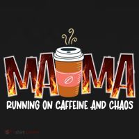 Coffee Mom MAMA Running On Caffeine And Chaos Coaster thumb 2