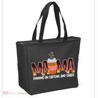 Coffee Mom MAMA Running On Caffeine And Chaos Tote Bag thumb 2