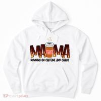 Coffee Mom MAMA Running On Caffeine And Chaos Hoodie thumb 0
