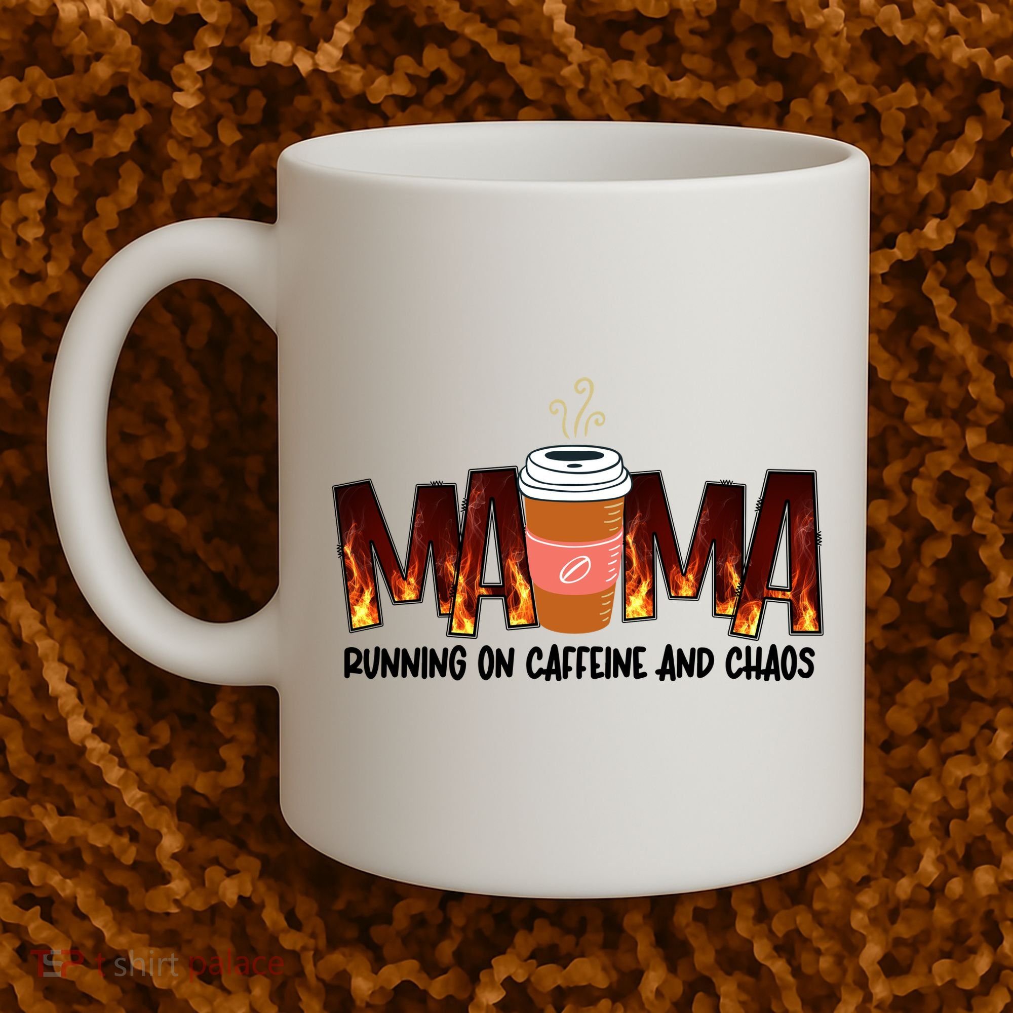 Coffee Mom MAMA Running On Caffeine And Chaos Coffee Mug