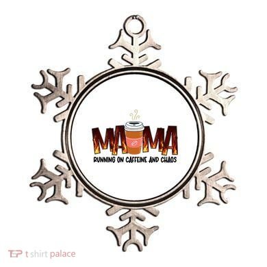 Coffee Mom MAMA Running On Caffeine And Chaos Ornament