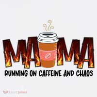 Coffee Mom MAMA Running On Caffeine And Chaos Women's Tank Top thumb 5