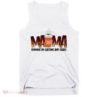 Coffee Mom MAMA Running On Caffeine And Chaos Tank Top thumb 0