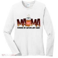 Coffee Mom MAMA Running On Caffeine And Chaos Women's Long Sleeve Shirt thumb 0
