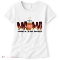 Coffee Mom MAMA Running On Caffeine And Chaos Women's T-Shirt thumb 0